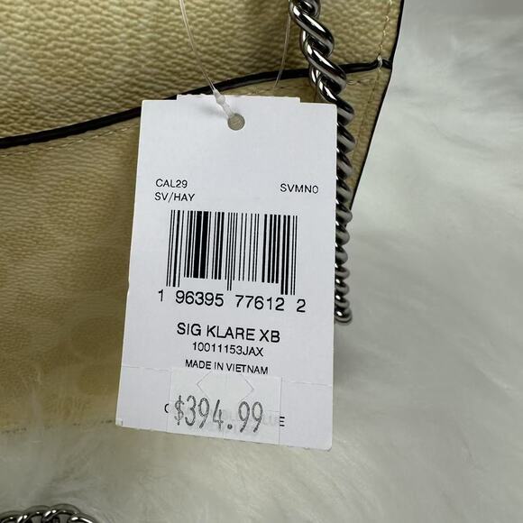 Coach Klare Crossbody Bag In Signature Canvas/Silver/Hay CAL29 NWT - Picture 4 of 10